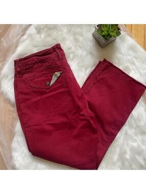 GAP Red Capris Stylish Pants Size 10